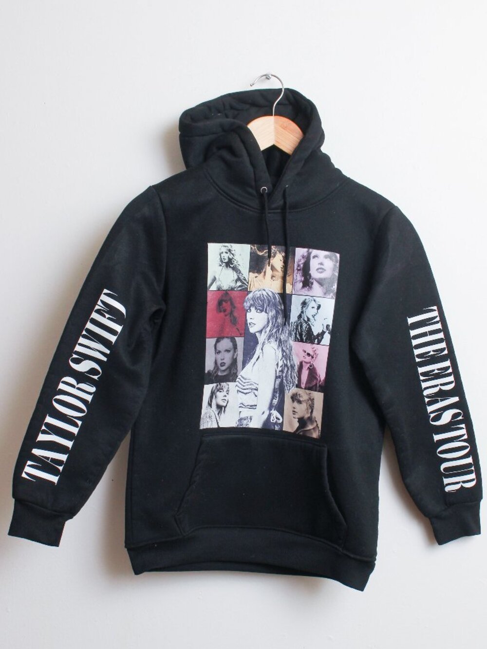 Taylor Swift Unofficial Eras Tour Hoodie Youth Black Graphic Pullover (Tag 140)
